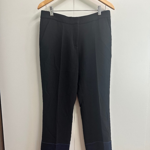 🖤 Derek Lam New York Two-Tone Wide Cuff Pants - Picture 2 of 9